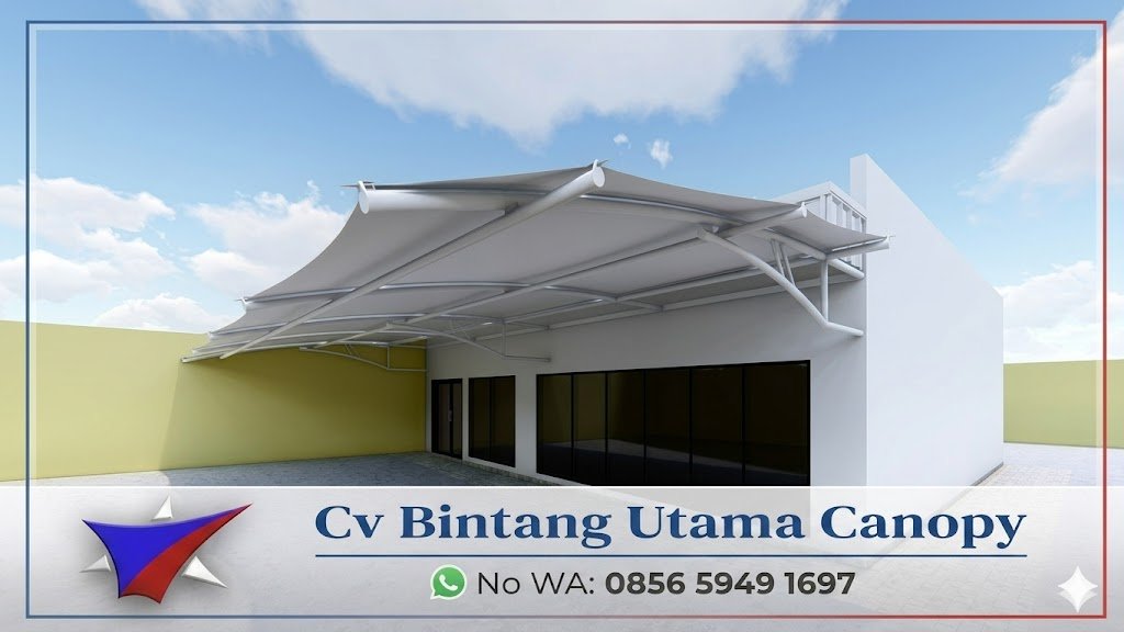 Pemasangan Canopy Membrane Rooftop dan Teras Rumah